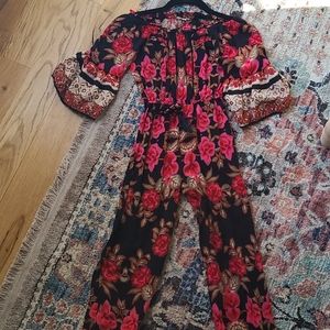 Girls floral jumpsuit
